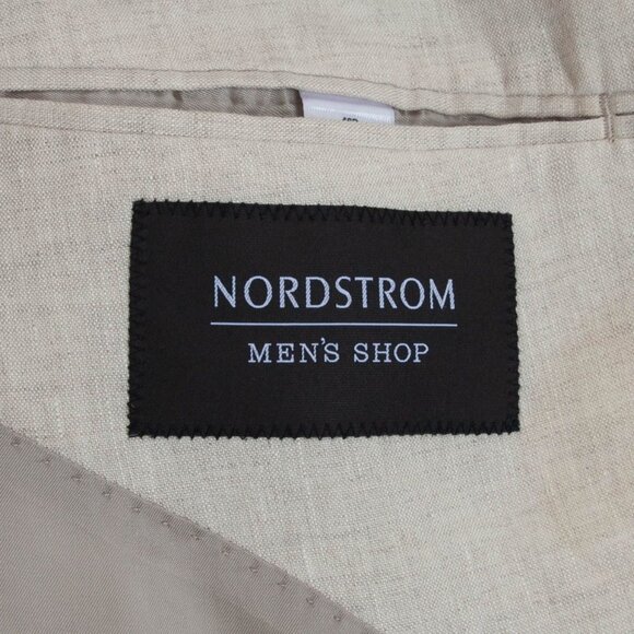 Nordstrom Mens 100% Linen Fratelli Ormezzano Sports Coat Blazer Size 46R Preppy - Picture 7 of 10